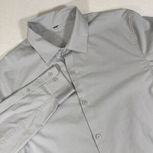 Lululemon Venture Shirt Button Up Shirt Long Sleeve Gray Mens Size Large